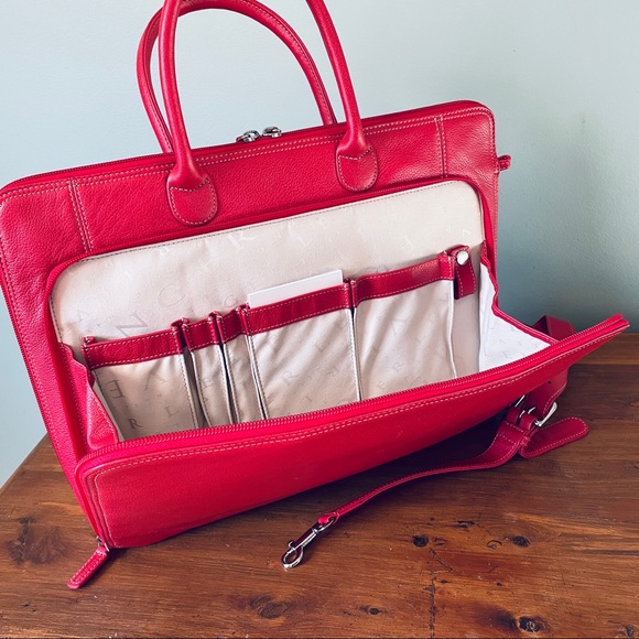 Levenger Leather Laptop Bag - Picture 4 of 10